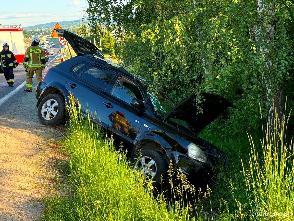 Miejsce Piastowe. Zderzenie dwóch samochodów