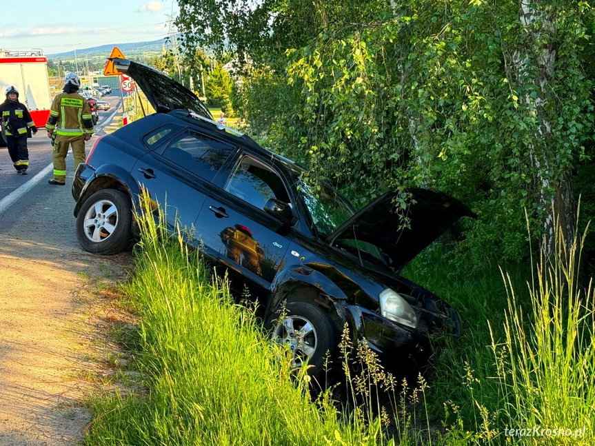 Miejsce Piastowe. Zderzenie dwóch samochodów