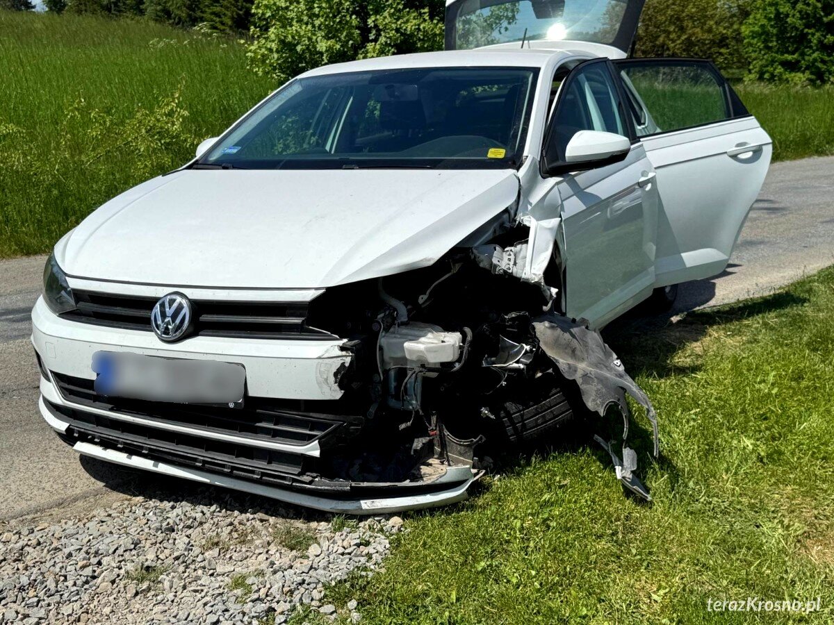 Zderzenie trzech samochodów w Komborni