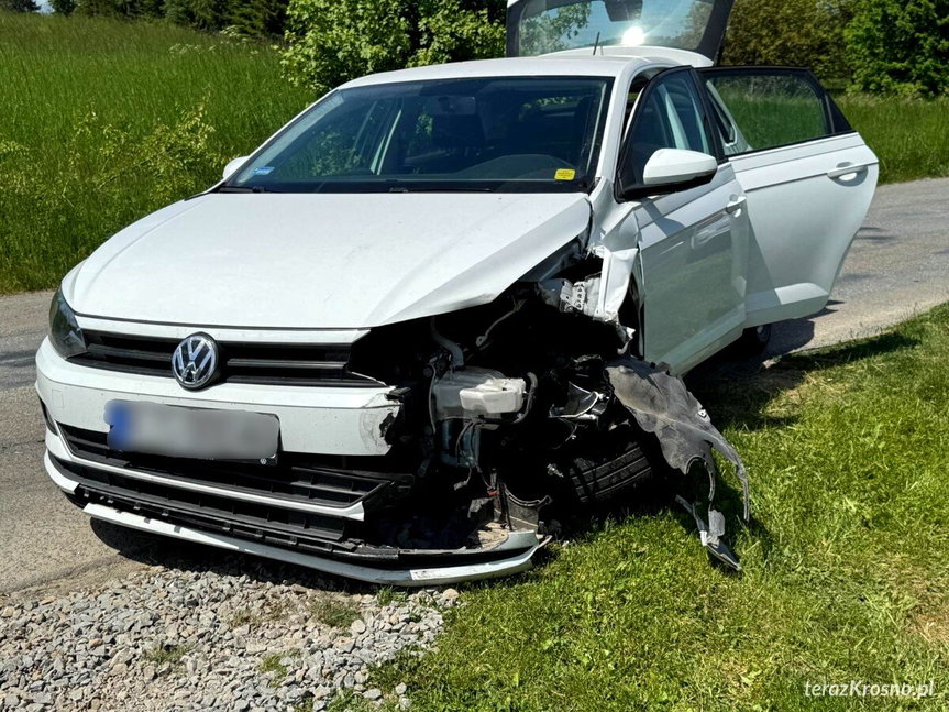 Zderzenie trzech samochodów w Komborni