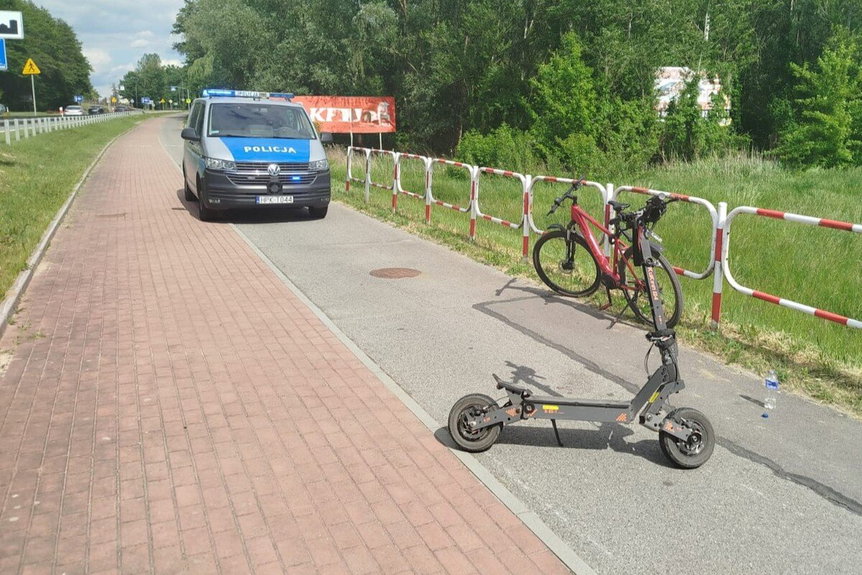 Dwie nastolatki ranne po upadku z hulajnogi elektrycznej