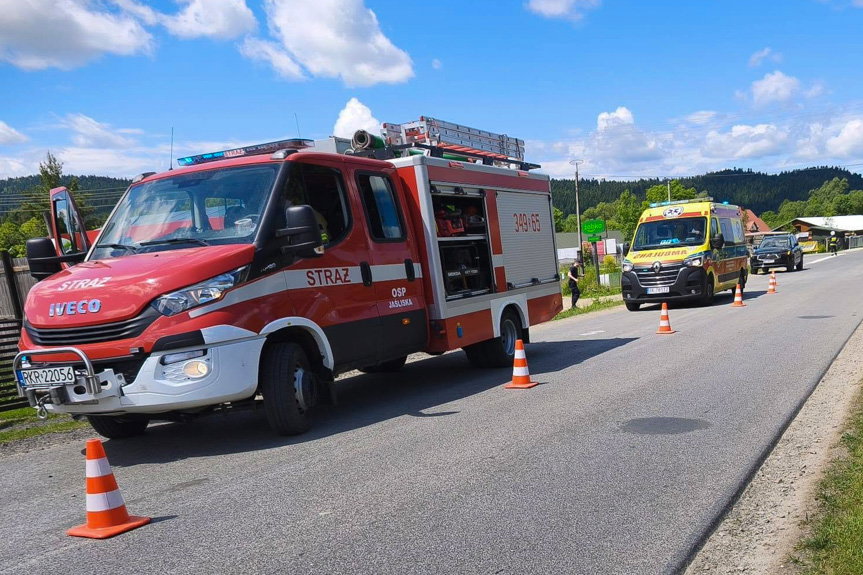 wypadek w Posadzie Jaśliskiej