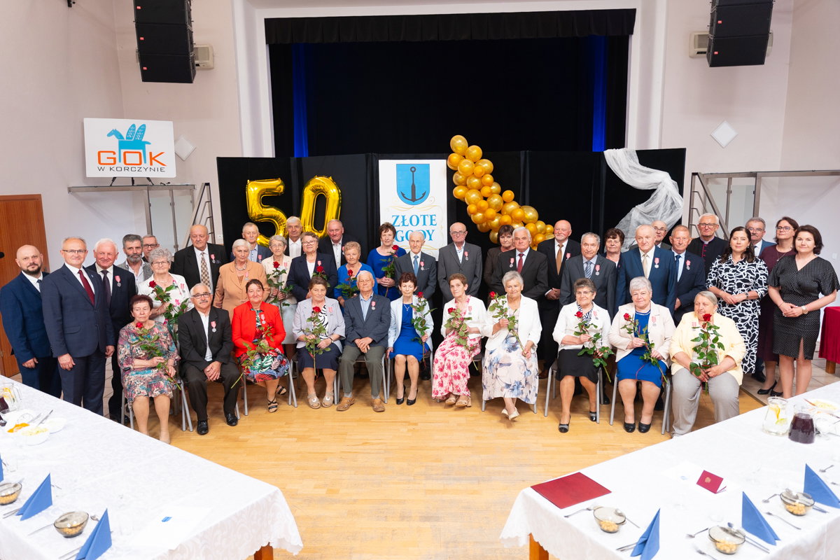 Złote Gody w gminie Korczyna. Jubilaci uhonorowani medalami od Prezydenta RP