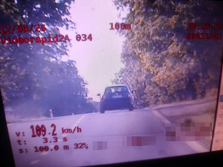 Na liczniku miał 109 km/h, a w organizmie ponad 2 promile