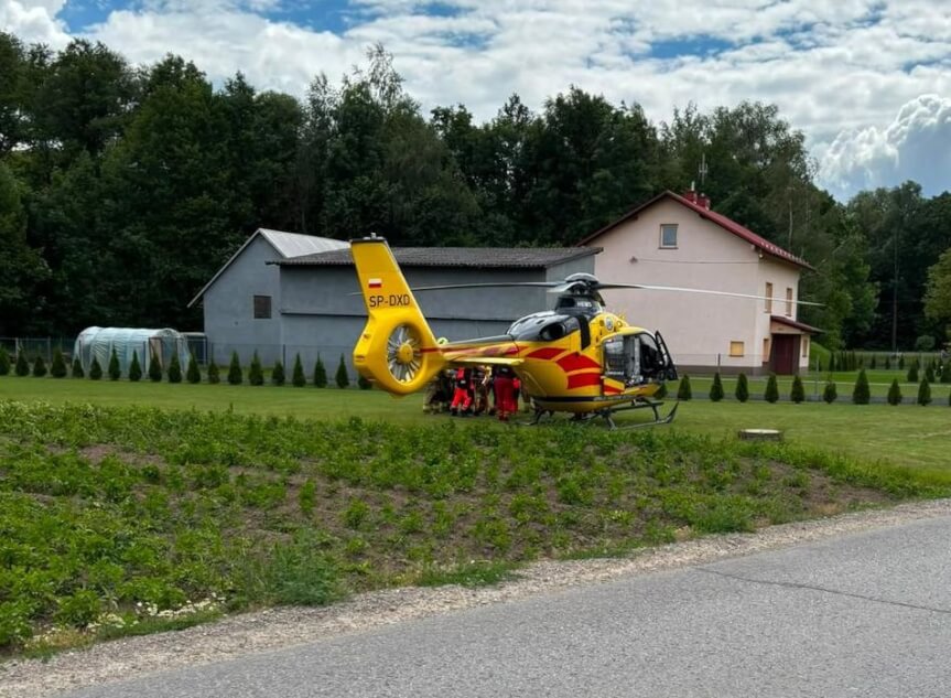 Chwile grozy podczas załadunku auta. Funkcjonariusze ruszyli z natychmiastową pomocą