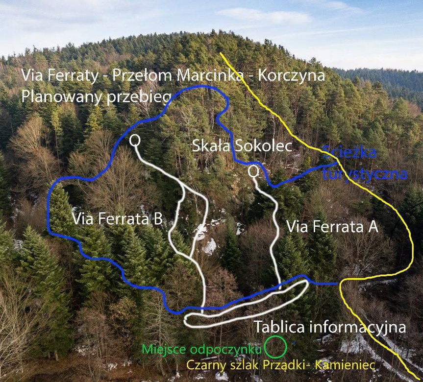 Via Ferrata w Gminie Korczyna. Jedna z pierwszych takich tras w Polsce