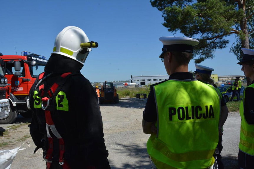 Policjanci ćwiczyli działania w sytuacji skażenia sieci wodociągowej