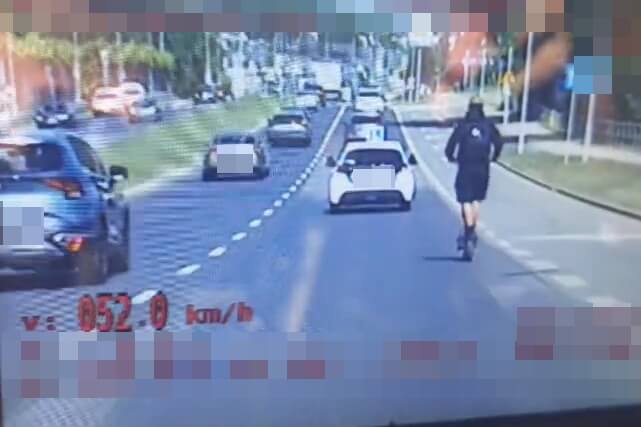 16-latek na hulajnodze jechał z prędkością 52 km/h