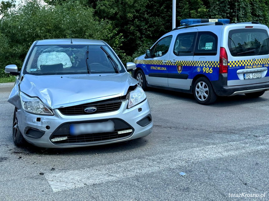 Kolizja na skrzyżowaniu Wieniawskiego i Chopina w Krośnie