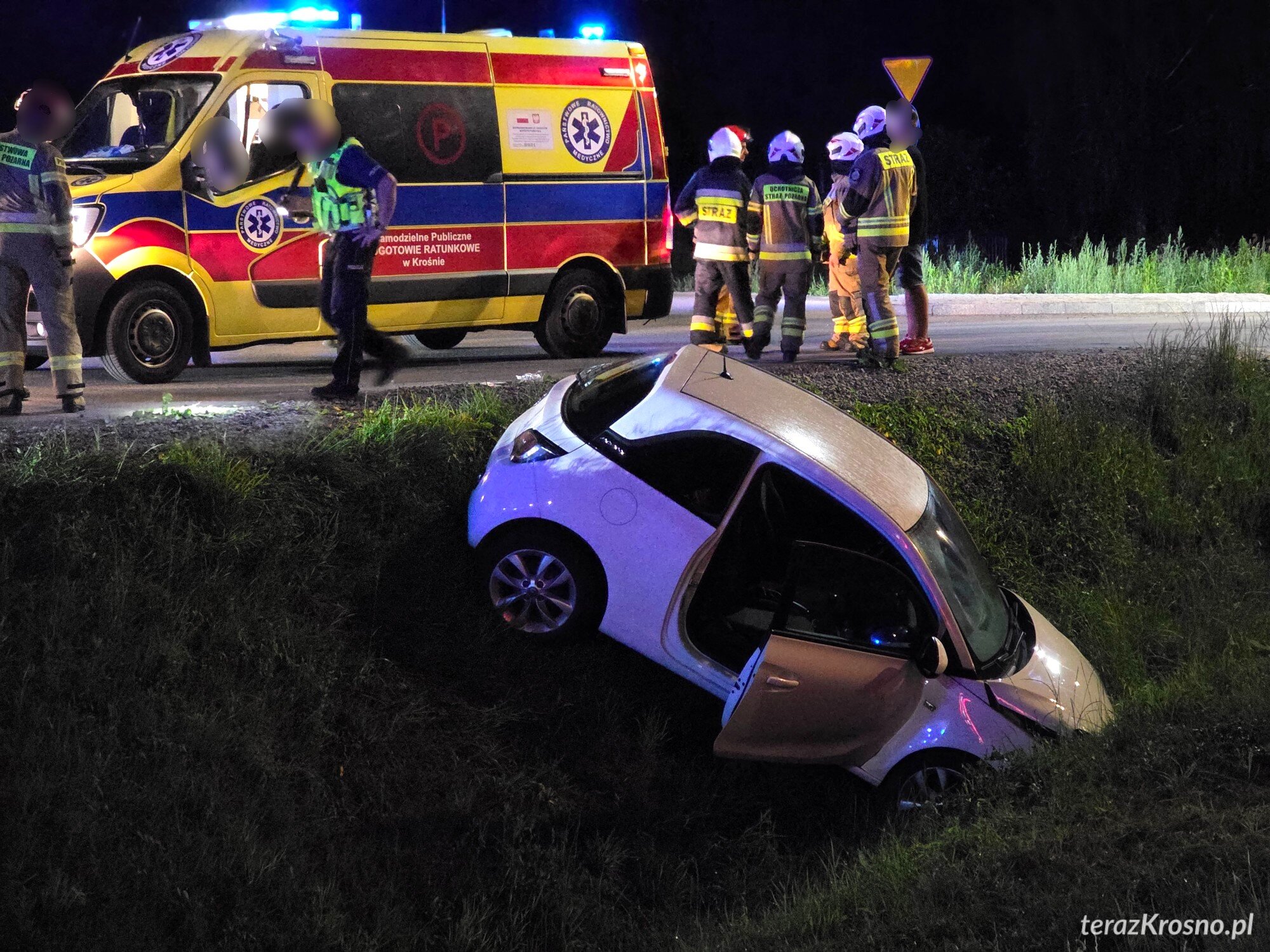 Krościenko Wyżne. Zjechał z drogi do rowu