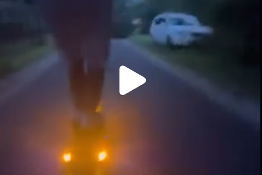 Hulajnoga, biedka i nastolatkowie w środku. Szokujące nagranie z Głowienki trafiło na TikToka