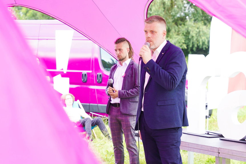 Adrian Zandberg w Krośnie: "Skończyli z jednymi tłustymi kotami, by posadzić nowe"