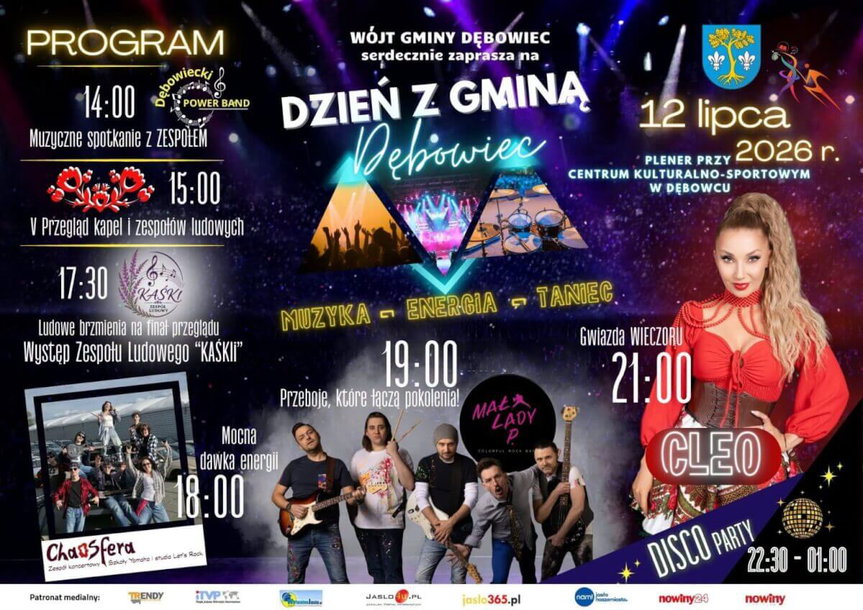 Dzień z Gminą Dębowiec. Cleo gwiazdą wieczoru