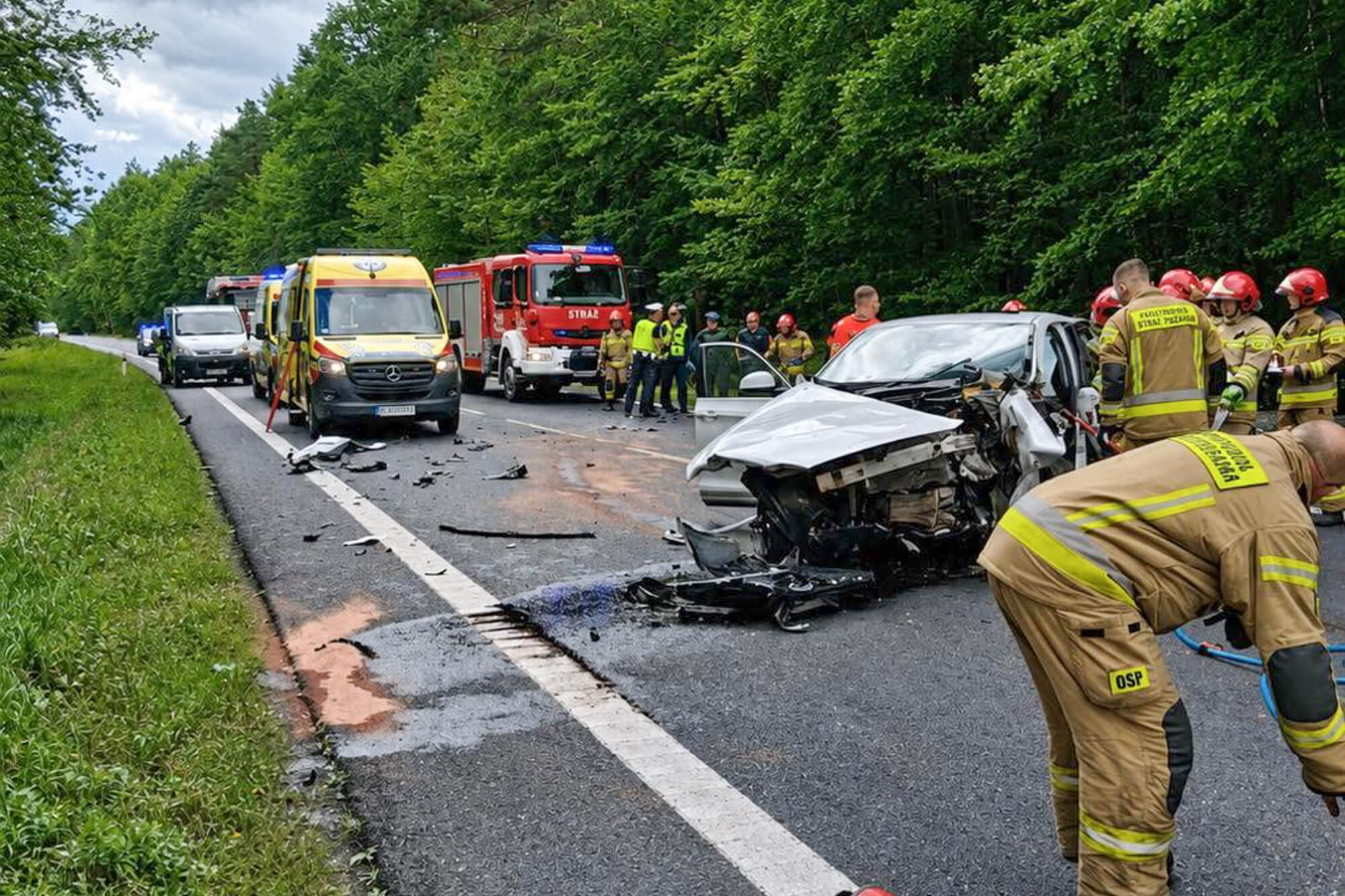 Wypadek na DK9 w Głogowie Małopolskim. Dwie osoby zginęły