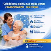 Domowa opieka nad seniorem z zamieszkaniem opiekunki - Zamów OPIEKĘ