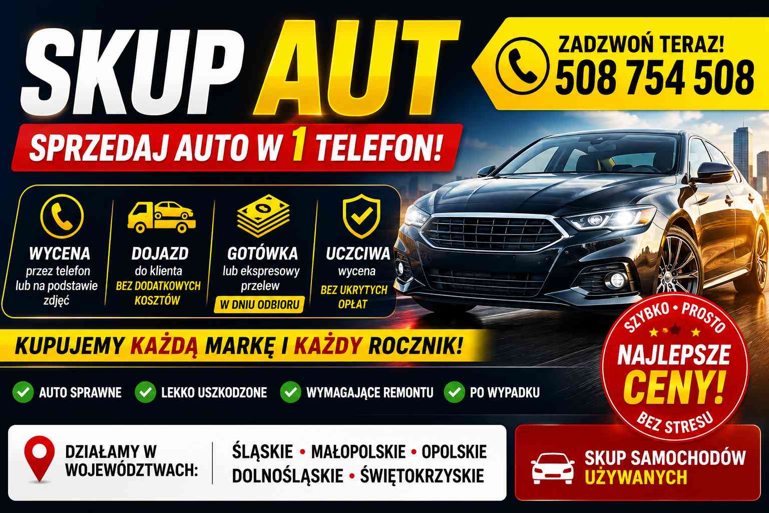 Skup aut - Gotówka od ręki | Skup samochodów | Kupię samochód