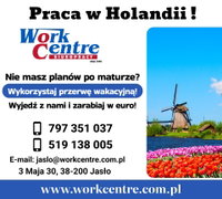 Wyjazd do pracy w Holandii - dla uczniów i maturzystów (k/m)