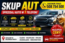Skup samochodów każdej marki - gotówka od ręki, dojeżdżamy do Ciebie