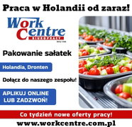Pakowanie sałatek (k/m) Oferta pracy w Holandii