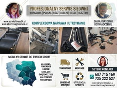 Serwis sprzętu na siłowni, jednostki wojskowe, szpitale, hotele