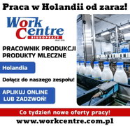 Pracownik produkcji - produkty mleczne (k/m) Oferta pracy w Holandii
