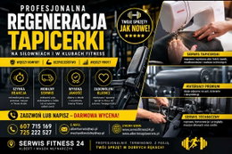 Regeneracja tapicerki na siłowniach, w klubach fitness