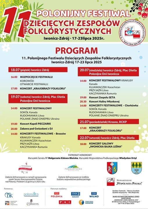 11 Polonijny Festiwal Dziecięcych Zespołów Folklorystycznych