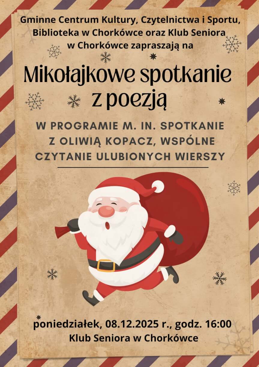 Mikołajkowe spotkanie z poezją