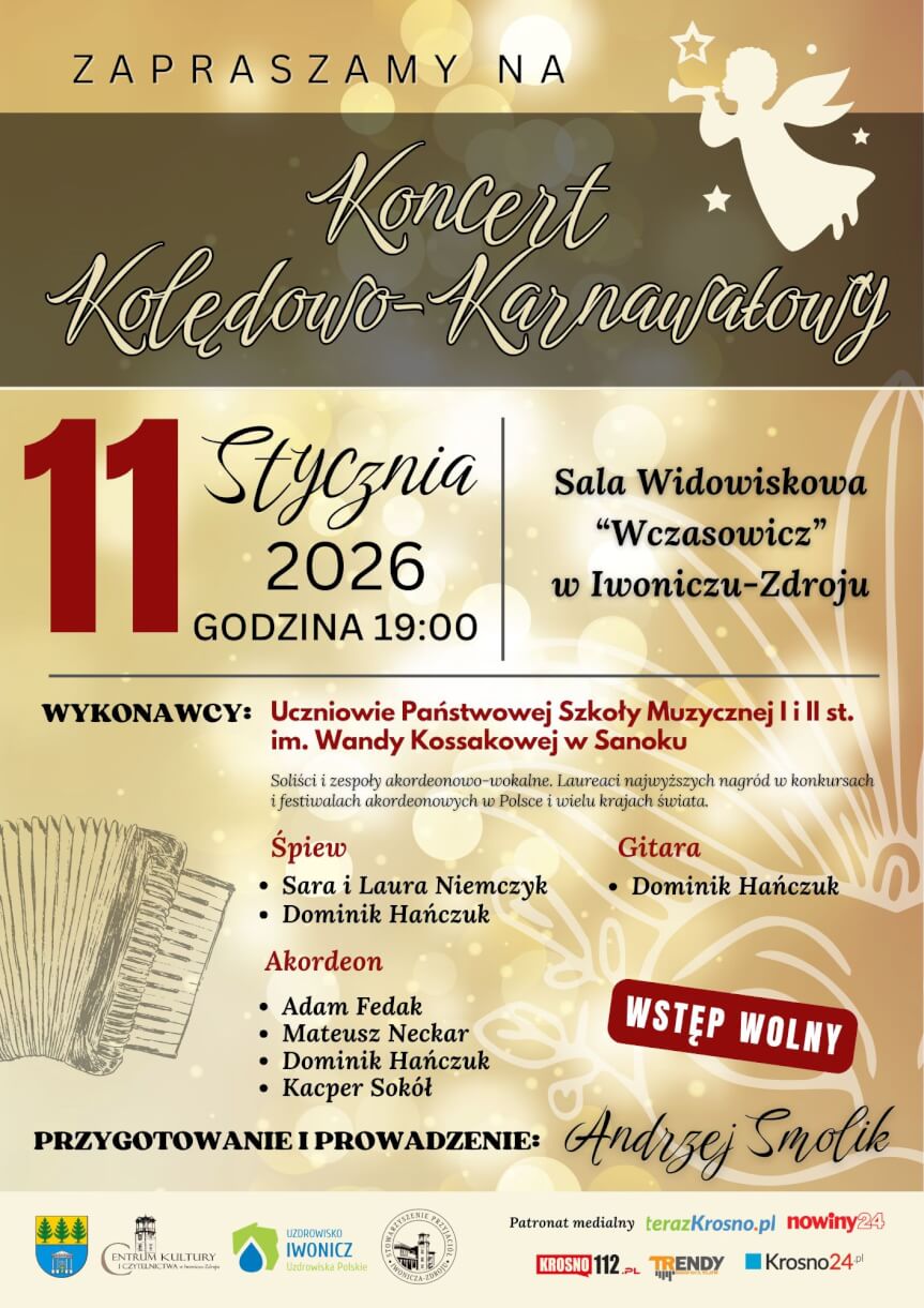 Koncert Kolędowo-Karnawałowy w Iwoniczu-Zdroju