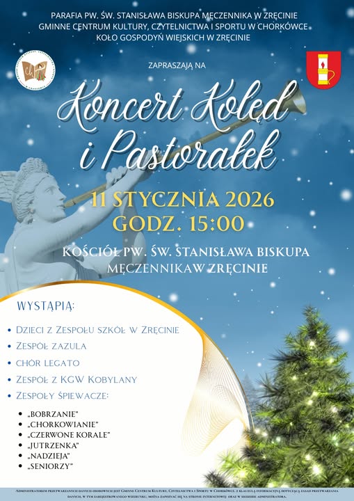 Koncert Kolęd i Pastorałek w Zręcinie