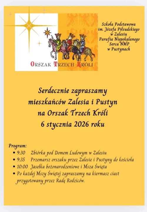 Orszak Trzech Króli Zalesie - Pustyny