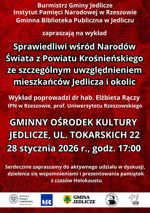 Wykład w ramach obchodów Międzynarodowego Dnia Pamięci o Ofiarach Holokaustu