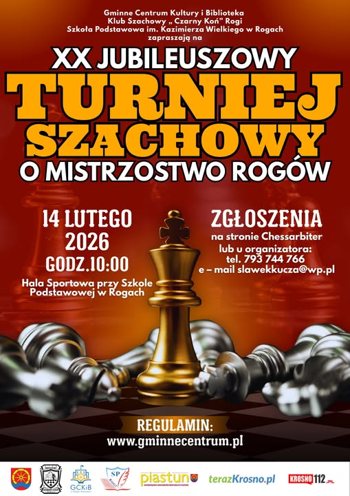 XX Jubileuszowy Turniej Szachowy o Mistrzostwo Rogów