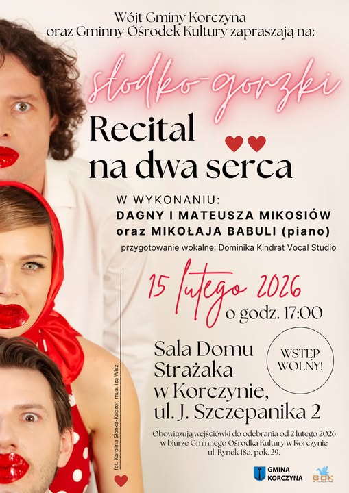 "Słodko-gorzki recital na dwa serca" - spotkanie w Korczynie