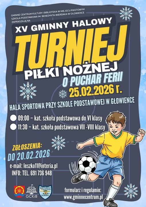 XV Gminny Halowy Turniej Piłki Nożnej o Puchar Ferii