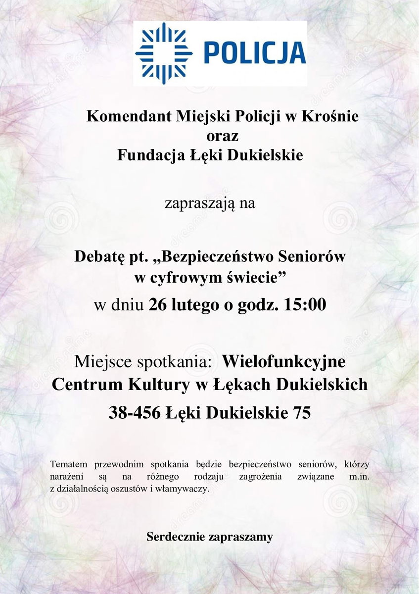 Debata pt. "Bezpieczeństwo Seniorów w cyfrowym świecie”