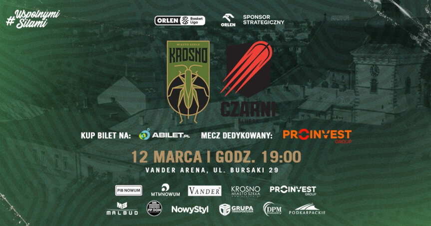 Mecz Miasto Szkła Krosno vs Czarni Słupsk