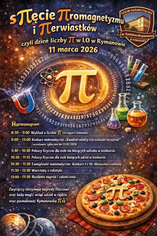 Dzień Liczby Pi w LO w Rymanowie
