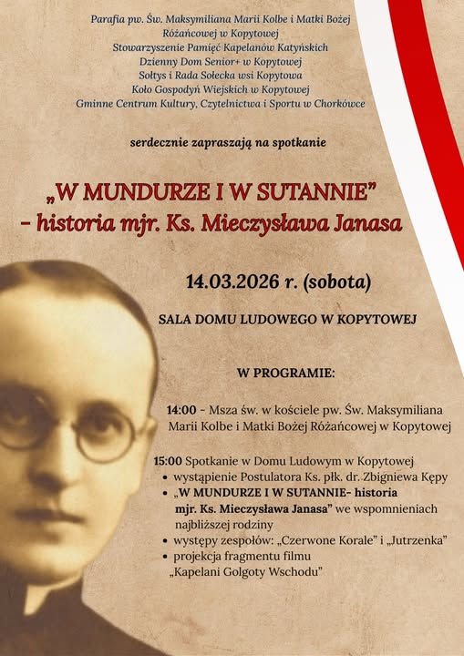 Spotkanie "W Mundurze i w Sutannie" - historia mjr. ks. Mieczysława Janasa