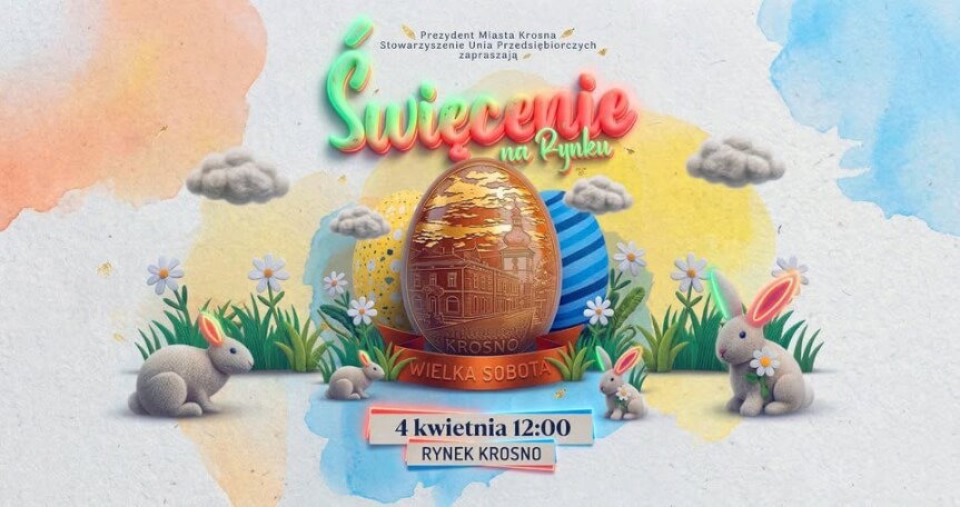 Święcenie pokarmów na krośnieńskim rynku