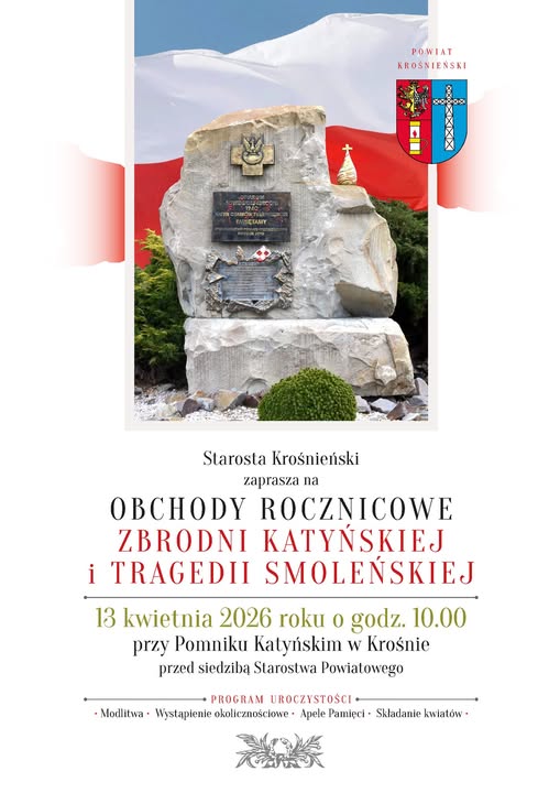 Obchody Rocznicowe Zbrodni Katyńskiej i Tragedii Smoleńskiej w Krośnie