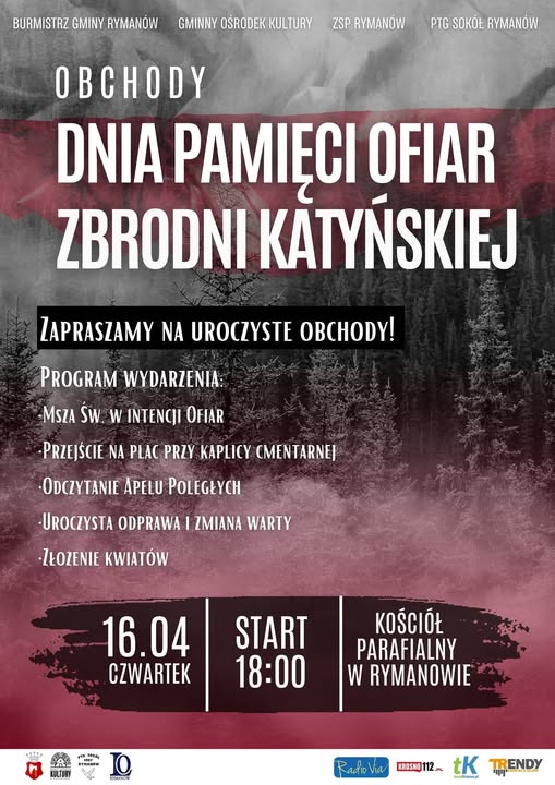 Obchody Dnia Pamięci Ofiar Zbrodni Katyńskiej w Rymanowie