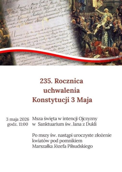 235. Rocznica uchwalenia Konstytucji 3 Maja