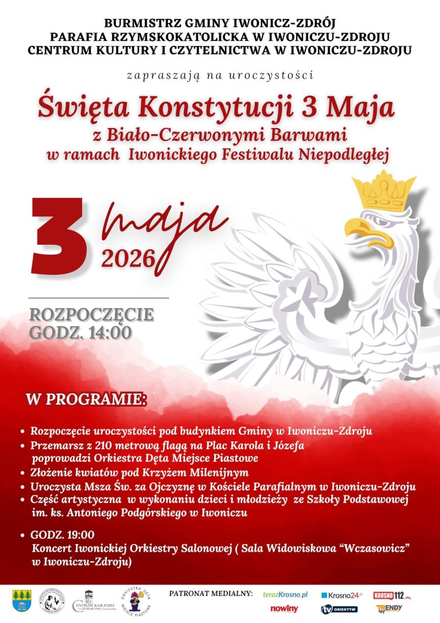 Święto Konstytucji 3 Maja w Iwoniczu-Zdroju