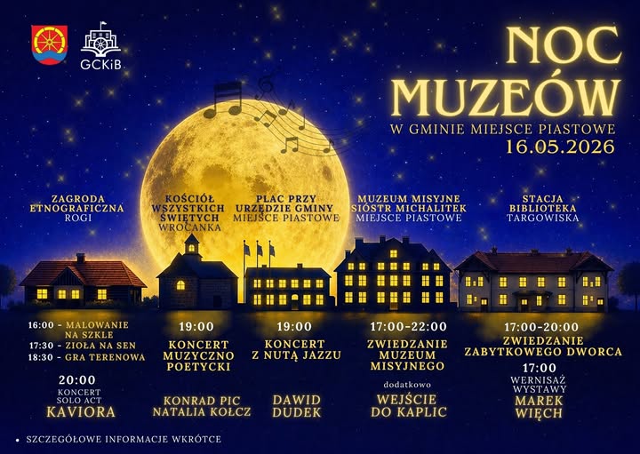 Noc Muzeów w Gminie Miejsce Piastowe