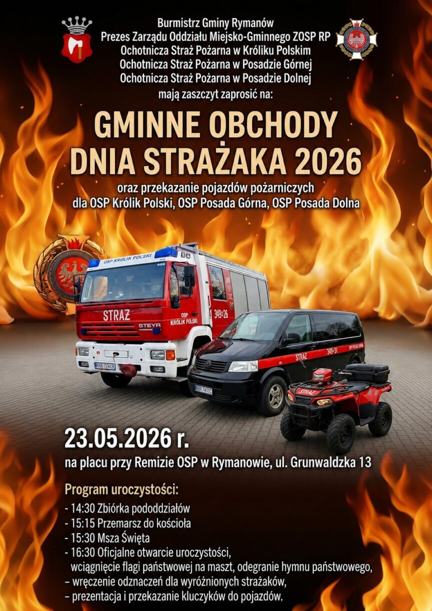Gminne Obchody Dnia Strażaka w Rymanowie