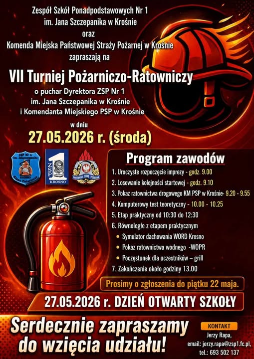VII Turniej Pożarniczo-Ratowniczy o puchar Dyrektora ZSP nr 1 w Krośnie