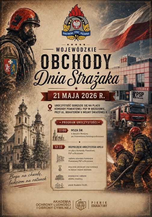 Wojewódzkie Obchody Dnia Strażaka i Piknik Edukacyjny w Brzozowie