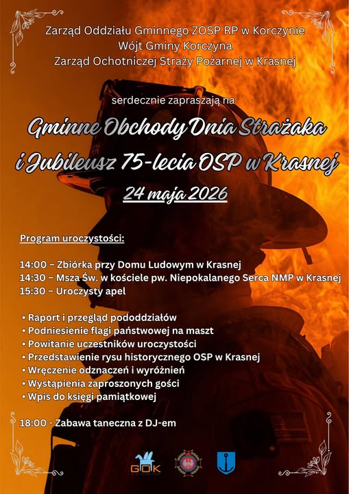 Gminne Obchody Dnia Strażaka i Jubileusz 75-lecia OSP w Krasnej