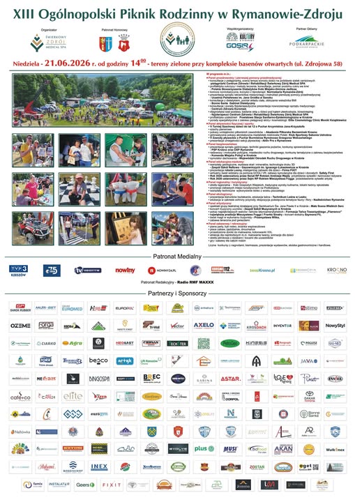 XIII Ogólnopolski Piknik Rodzinny w Rymanowie-Zdroju